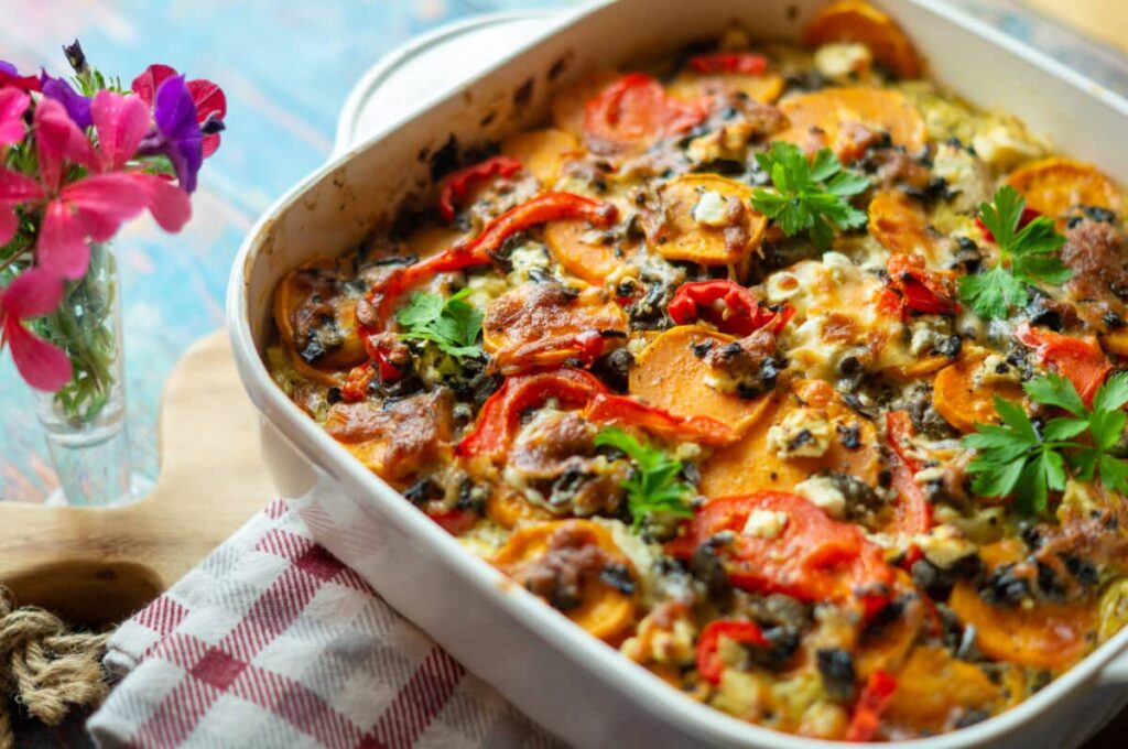 Gratin di patate dolci con Bimby®, cremoso